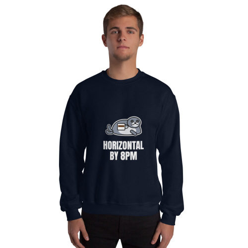 Navy Jumper: Horizontal By 8pm