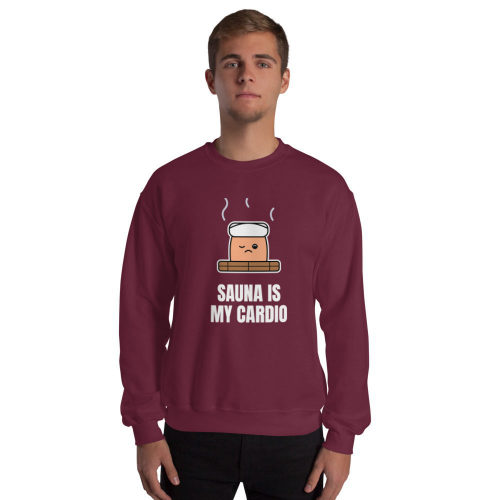 Maroon Jumper: Sauna Is My Cardio