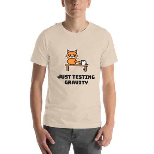 Soft Cream T-shirt: Just Testing Gravity