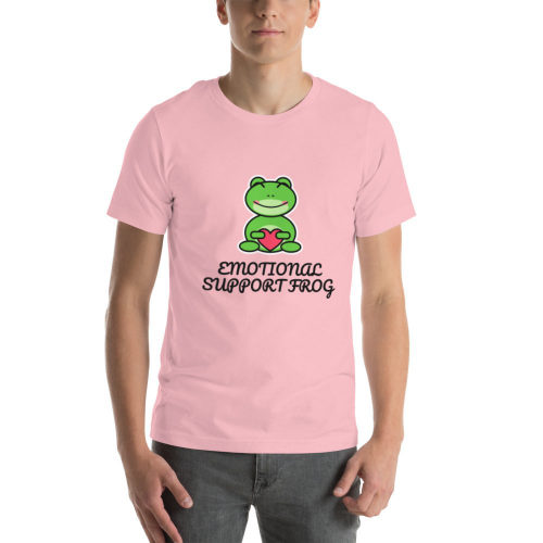 Pink T-shirt: Emotional Support Frog