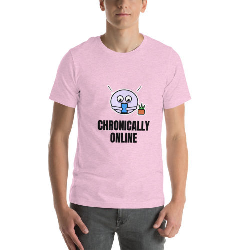Heather Prism Lilac T-shirt: Chronically Online