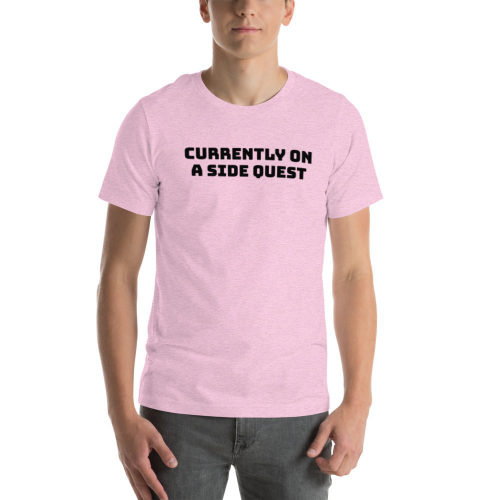 Heather Prism Lilac T-shirt: Currently On A Side Quest