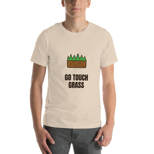Soft Cream T-shirt: Go Touch Grass
